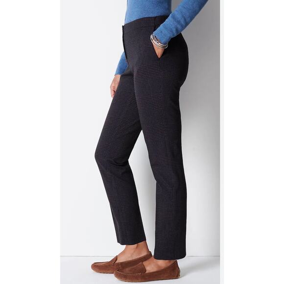 J Jill Brushed Bi-Stretch Twill Pants Womens Plus Size 26 New Black Multi - Picture 2 of 11